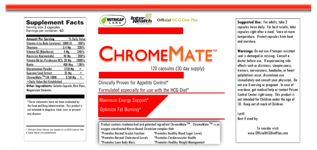 CHROMEMATE CONTENTS